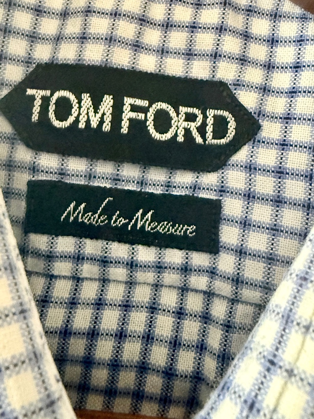 Tom Ford Blue and White Shirt